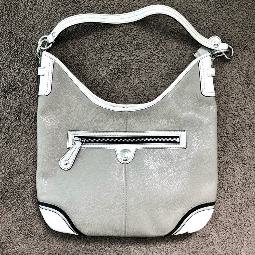 COACH Pebbled Leather Laura Hobo Bag